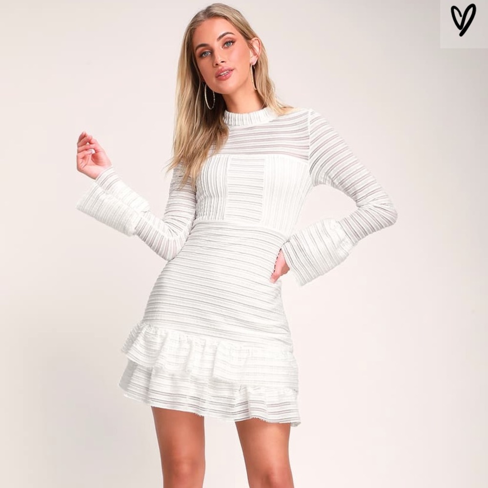 Lulus NWT never worn white dress!